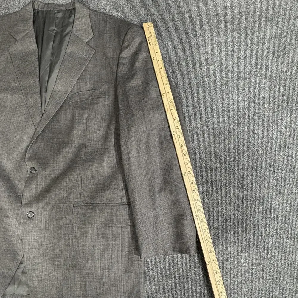 Hong Kong Grand Custom Clothes Blazer Mens 50 Gray Suit Jacket Sport Coat